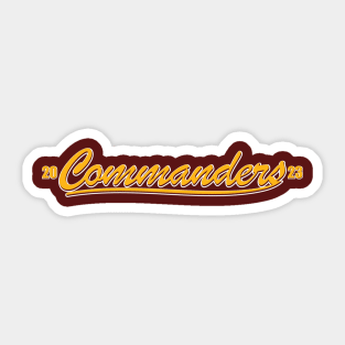 Commanders Sticker